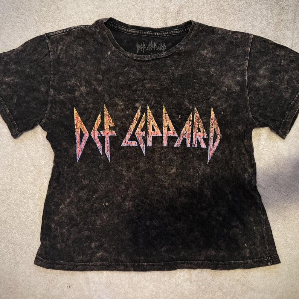 Vintage 80s Style Def Leppard Band Tee Shirt